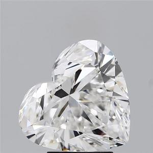 Diamante de Laboratorio IGI de 4.05 Ct, Corte Corazón, Blanco, Calibrado, Color F, Claridad VVS2, Diamantes Creados en Laboratorio para Joyería, Regalos para Ella - Product Image 1