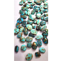 76 pièces de turquoise verte naturelle, taille cabochon ovale en forme de poire de 19 mm à 33 mm, 2495 carats, lot Iroc Sales, 240 $ US