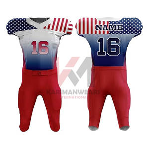 Uniformes de football américain personnalisés en Offre Spéciale fabriqués en usine, vêtements d'équipe confortables et respirants avec logo personnalisé - Product Image 2