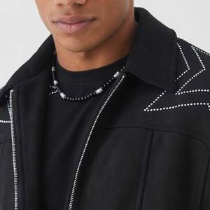 Service OEM/ODM Veste en daim pour hommes avec logo personnalisé Veste en cuir suédé pour hommes douce au toucher, chaude et confortable pour l'hiver Veste en cuir suédé pour hommes - Product Image 6