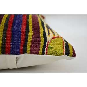 16x24 pulgadas Multicolor Vintage patrón lana almohada tejida Kantha Patchwork técnica cojín decorativo técnica - Product Image 4