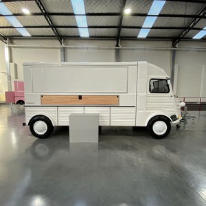 Retro White Food Truck <b>Mobile</b> <b>Catering</b> <b>Trailer</b> Stainless Steel Kitchen Vehicle for Ice Cream Hotdog Street Food for sale - Product Image 5