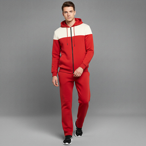 Conjunto Deportivo Personalizado para Hombre, 100% Algodón, Lavado Ácido, Estampado de Dos Tonos, Corte Holgado, Estilo Vintage, Sudadera con Capucha y Pantalones Deportivos - Product Image 5