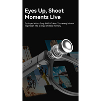 Lunettes Intelligentes AIMB G1Max 8MP Vidéo 1080P Étanche IPX4 Monture Métallique Assistant IA Double Caméra Traduction IA en Temps Réel Réalité Augmentée