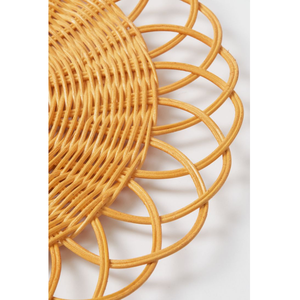 Design moderne Vente en gros Assiettes de service Assiette en rotin Style bohème Peint à la main Résistant à la chaleur Rotin naturel Utilisation au restaurant - Product Image 3