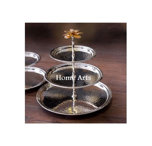 Soporte para Pastel de Color Negro de Último Diseño, Soporte para Postres de Hierro de 2 Niveles de la Más Alta Calidad, del Fabricante de Home Arts - Product Image 4