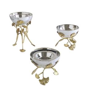 Cuenco de servidor de fruta profundo redondeado de diseño moderno, centros de mesa, cuenco de servidor de fruta decorativo, cuenco de fruta de Metal con acabado antiguo - Product Image 6