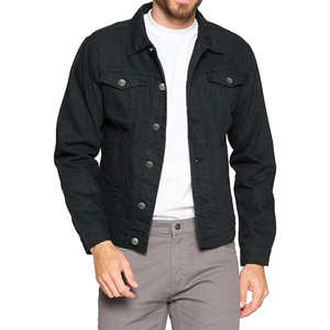 Veste en jean délavé vintage pour hommes, streetwear décontracté, manteau en jean bleu déchiré, fournisseur de conception personnalisée, vente en gros - Product Image 6