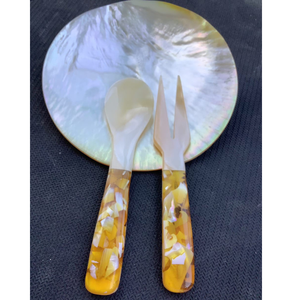 Ensemble de couverts en coquille polie cuillère et fourchette pour les repas gastronomiques et les cadeaux - Product Image 4