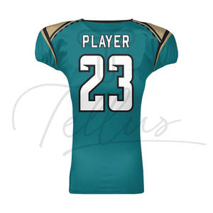 Uniforme de football américain personnalisé en gros - Manches courtes, design imprimé, logo personnalisé de haute qualité et nom de l'équipe, 100% polyester - Product Image 5