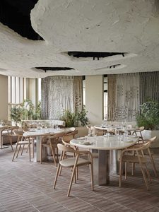 Chaise de salle à manger en bois naturel massif pour restaurant café bar hôtel appartement design moderne pour salle à manger inspiré japonais - Product Image 2