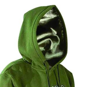 Usine non définie Logo personnalisé 100% coton sweat à capuche pour hommes sweat ligne en satin de haute qualité sweat pour hommes sweat à capuche en soie - Product Image 5