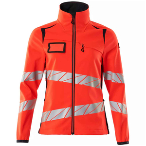 Chaqueta de Trabajo de Seguridad Reflectante de Bajo Precio para Mujer, Chaqueta de Trabajo Industrial de Lona Tejida Transpirable y Resistente al Viento con Bordado - Product Image 4