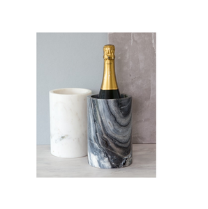 Enfriador de vino de mármol blanco y negro con Morter y mortero Nuevo diseño Pulido Mejor enfriador de vino de decoración de alta calidad - Product Image 4