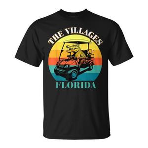 T-shirt Alligator per golf cart in pensionamento nelle villaggi della Florida - Prodotto promozionale - Product Image 1