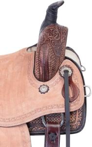 Sillín occidental de cuero hecho a mano, ajustable, de calidad estándar, para montar a caballo, ecuestre, deportes y entretenimiento - Product Image 4