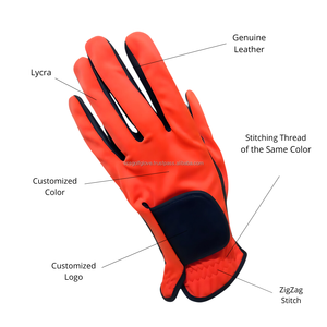 Gant de golf en cuir lycra véritable de haute qualité fabriqué en Indonésie sur mesure pour les hommes et les femmes de la main gauche - Product Image 4