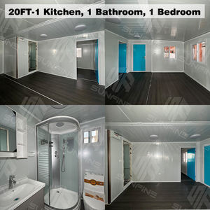 Maison préfabriquée extensible de 20 pieds, résistante à la corrosion et au sel, de style moderne, de qualité anti-ouragan, pour la <span class=keywords><strong>Guadeloupe</strong></span> - Product Image 2