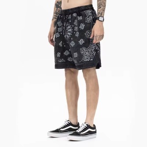 Short de baseball de basket-ball pour hommes de qualité supérieure de haute qualité 100% coton/polyester entrejambe de 6 pouces motif écologique en maille vierge unie - Product Image 5