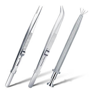 Strong <b>Grip</b> For Better <b>Control</b> Jewelry Tweezer Straight Tip For Precise Picking Jewelry Tweezer - Product Image 1