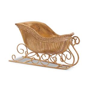 Traîneau décoratif en bois de décoration écologique de Noël avec la couleur et les tailles adaptées aux besoins du client avec des tailles 22x14x6cm - Product Image 4