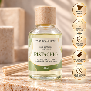 Diffusore di Fragranza al Pistacchio OEM 100ml |   Fragranza per la Casa Dolce e Gourmand |   Fornitore di Marchi Privati Spagna - Product Image 1