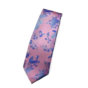 Fournisseur réputé vendant une cravate de qualité supérieure imprimée par marque OEM 100% soie pour hommes à un prix de marché fiable
