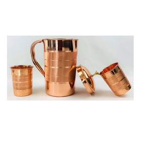 Good Standard Quality Pure <b>Copper</b> <b>Jug</b> 100% Pure <b>Copper</b> Water <b>Jug</b> for Summer Special Drinkware on Sale in India - Product Image 6