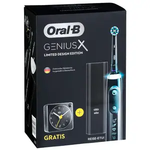 Oral-B Genius X Limited Design Edition mit Braun Wecker