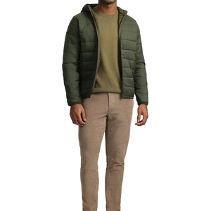 Chaqueta de Plumón para Hombre, Ligera, de Invierno, con Logotipo Personalizado de Alta Calidad, Color Verde, 2025 - Product Image 4
