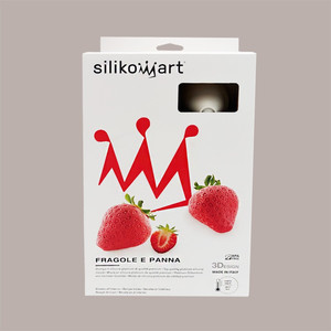Moule en silicone réaliste fraise et crème Dm 59mm x 61mm, outil à dessert, lavage à la main uniquement - Product Image 4