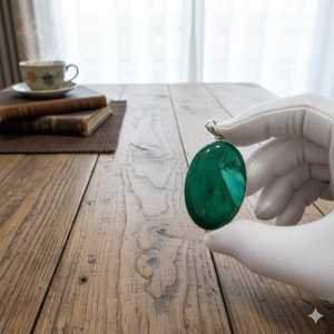 เครื่องประดับเงินแท้ 925 คริสตัลธรรมชาติ หินบำบัด มาลาไคต์ จี้คริสตัลรูปหยดน้ำ - Product Image 1