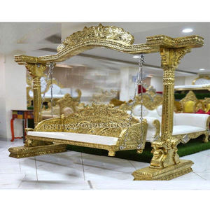 Espléndidas bodas, Columpio de pavo real dorado, Jhula, impresionante Columpio de boda dorado para escenario, Columpio de pavo real dorado para bodas - Product Image 1