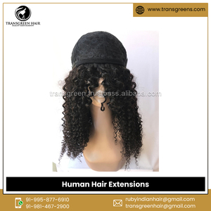Professional Exporter of Top Quality Human Hair Extensions 24 Inches Mongolian Afro Bob Curly Virgin Human Hair Wig Extensions - Product Image 5