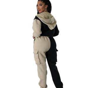 เซ็ตชุดวิ่ง2ชิ้นสำหรับผู้หญิงชุดออกกำลังกายกางเกงวอร์มใส่ได้ทั้งชายและหญิงชุดออกกำลังกายโลโก้แบบกำหนดเองสำหรับ2024 - Product Image 5