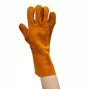 Aislamiento térmico Soldadura Accesorios de protección Guantes de trabajo de soldadura de cuero de vaca grueso - Product Image 6