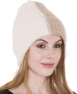 Gorro de punto Premium, mezcla de lana gruesa, cálida y acogedora, perfecta para la moda al aire libre - Product Image 1