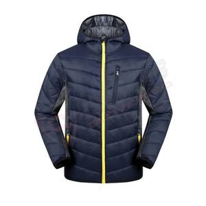 Long Zipper Wholesale Winter All-season Blank Warm Patchwork Color Drawstring-Longed Sleeved Hooded Fashion Puffer Jackets - Product Image 5