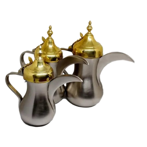 Premium árabe Dallah té cafetera árabe Dallah hecho a mano clásico elegante utensilios de cocina Metal café - Product Image 3