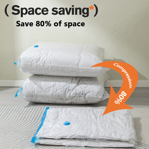 Borsa di stoccaggio blu trasparente <span class=keywords><strong>per</strong></span> la compressione <span class=keywords><strong>sottovuoto</strong></span> borsa <span class=keywords><strong>per</strong></span> la conservazione all'ingrosso della trapunta <span class=keywords><strong>per</strong></span> vestiti - Product Image 5