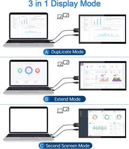 Écran tactile 10,1 pouces, moniteur portable HDMI 1024x600, écran IPS 16:9 pour Raspberry - Product Image 3