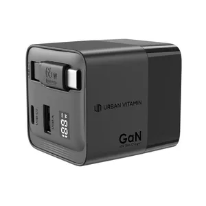 Cargador Mendocino GaN de 65W, Banco de Energía Promocional Sostenible con Características Duraderas - Product Image 1