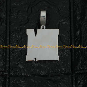 Pendentif personnalisé de votre choix avec notre nouveau pendentif lettre Hip Hop design en argent sterling 925 et diamants Moissanite - Product Image 6