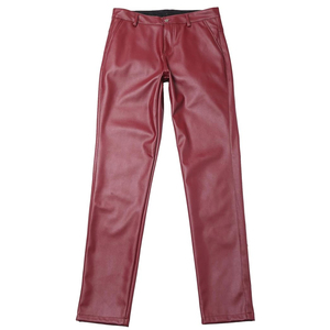 Pantalones de cuero de gran oferta con logotipo personalizado e impresión OEM con servicio de buena calidad pantalones de cuero transpirables para hombre - Product Image 5