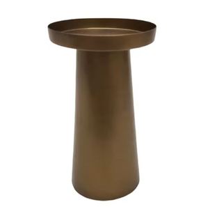 Soporte de pilar de vela de diseño clásico hecho a mano, madera de aluminio niquelado negro para decoraciones navideñas para el hogar - Product Image 2