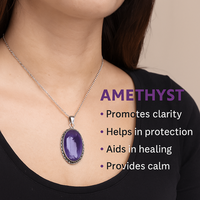 Pendentifs en améthyste naturelle en vrac, sculptés et gravés à la main, bijoux en cristal bleu allemand, polis, pour femmes, pour l'amour et la guérison