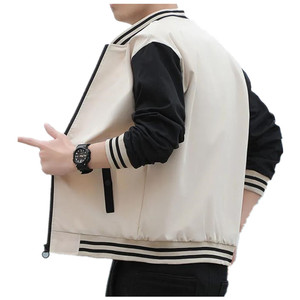 Chaqueta Deportiva Informal para Hombre, Chaqueta Deportiva de Gran Tamaño, Cuello Levantado, Ecológica, a Prueba de Viento, para Deportes Todos los Días - Product Image 4