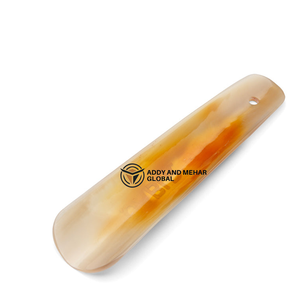 Calzador de Cuerno de Vaca Hecho a Mano, Pulido Natural, Mango Largo, Elevador de Zapatos - Product Image 5