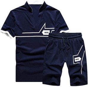 Polyester/Cotton Slim Fit Short Sleeves Crew Neck Maroon Twinset T-Shirts and Shorts <b>Set</b> Summer Casual Breathable - Product Image 3