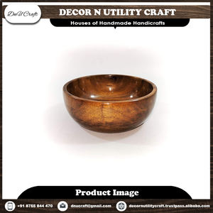 Bol de service en bois de sheesham fabriqué à la main plat de cuisine décoratif polyvalent pour le riz et la décoration de table idée cadeau unique - Product Image 4